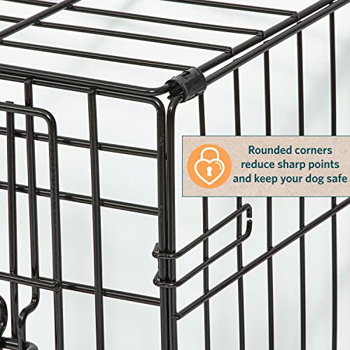 XL Folding Metal Dog Crate with Divider Panel, 48L x 30W x 33H Inches S3592