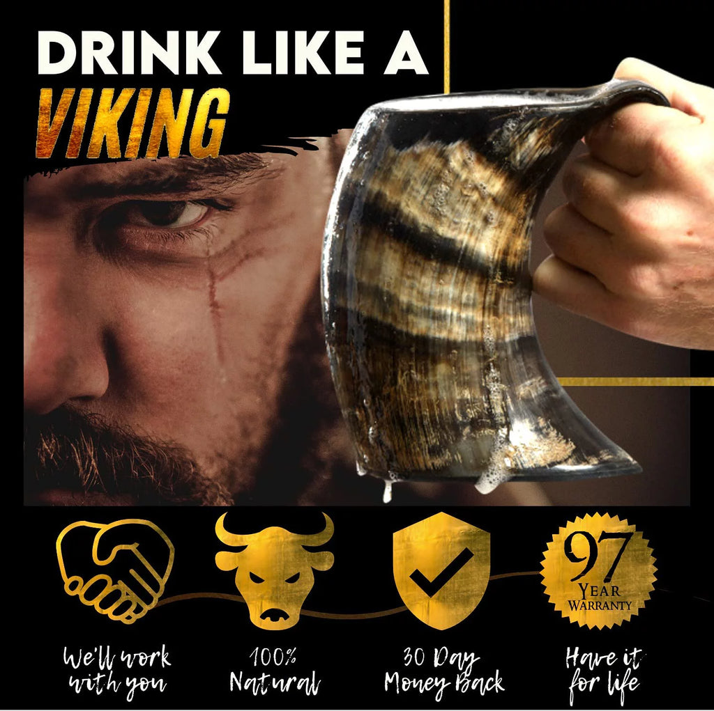 Hot Viking Horn Mug Drinking Cup K765252