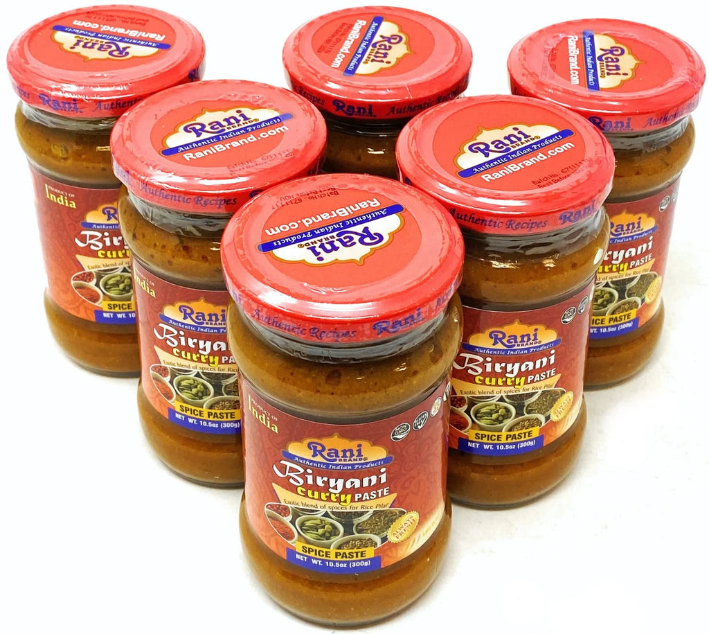 Biryani Masala Curry Paste 10.5oz Glass Jar, Pack of 5+1 U97221