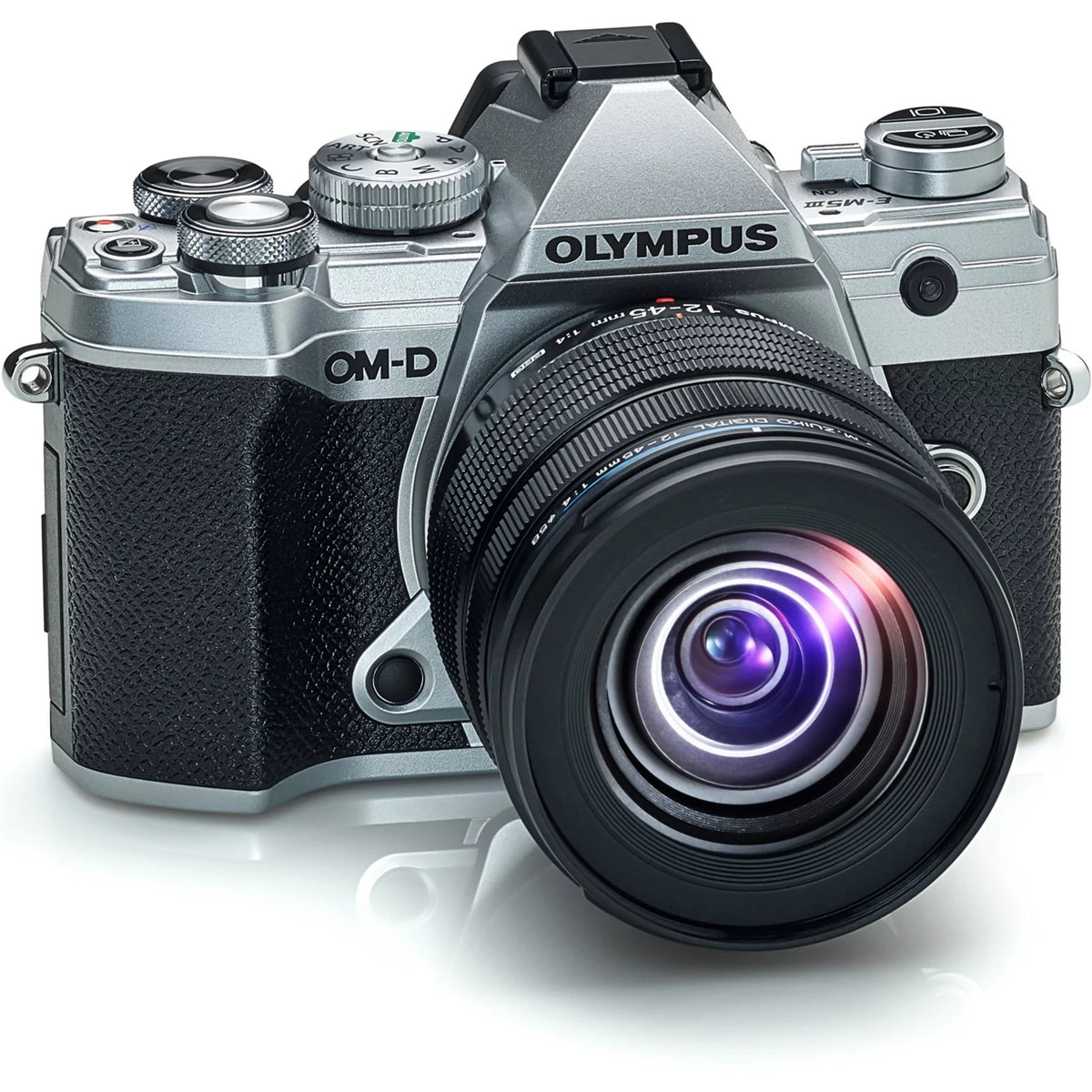 Silver Mirrorless Camera with Lens U22258