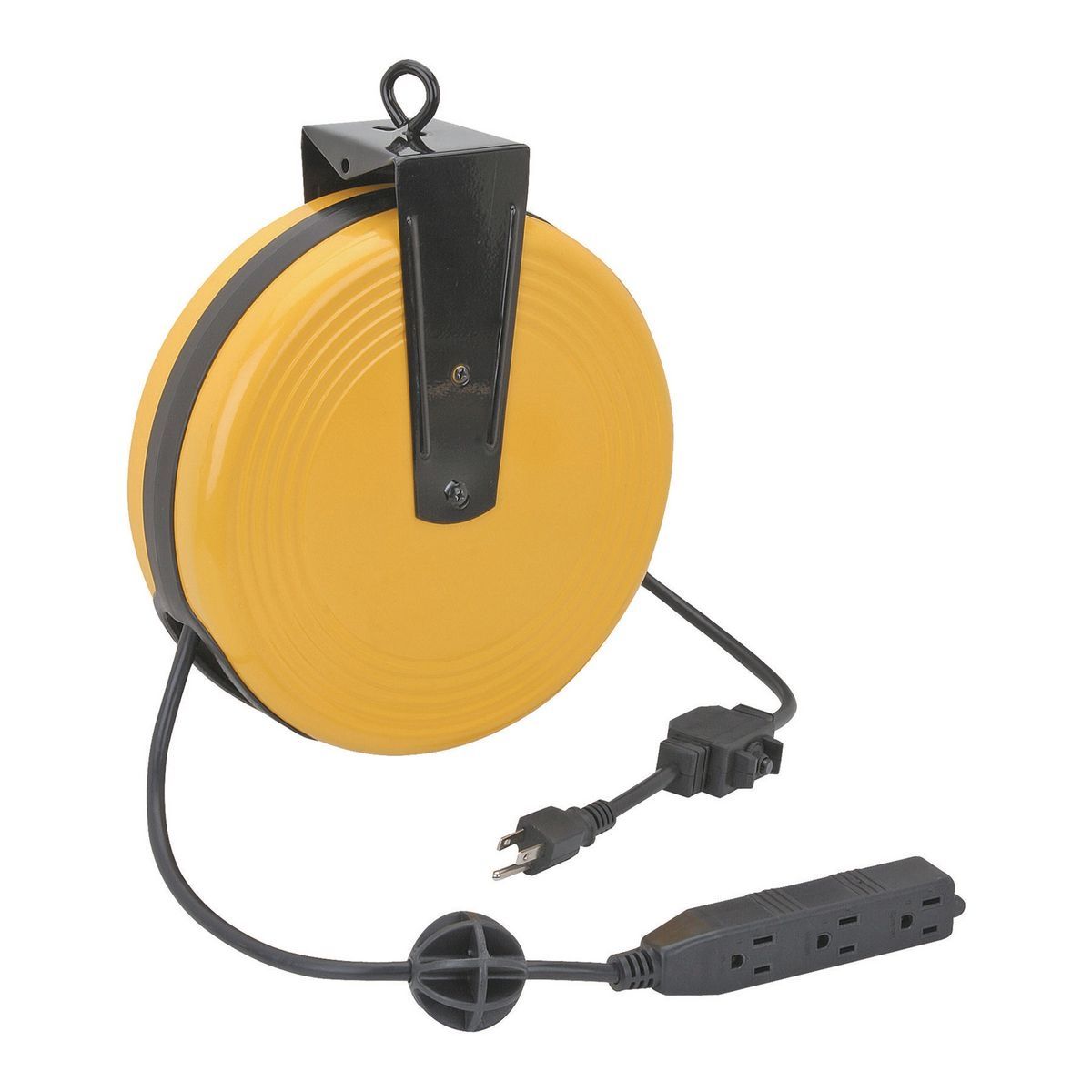 30 ft. 16/3 Gauge Retractable Cord Reel, Black I229428
