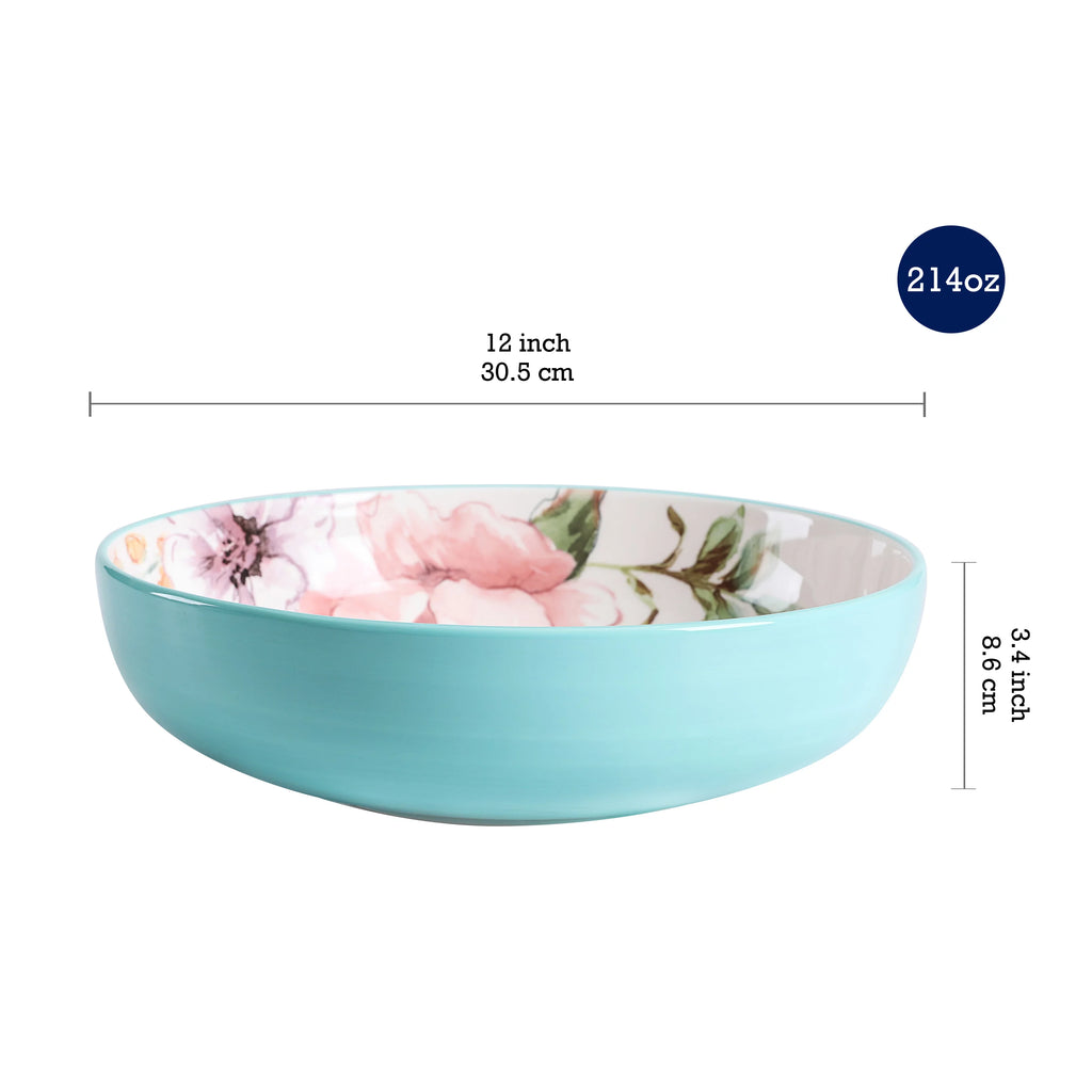 Ceramic Pasta Bowl Set of 5, Microwave & Dishwasher Safe O327