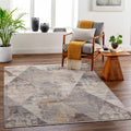 Multi Gray Brown Area Rug K485