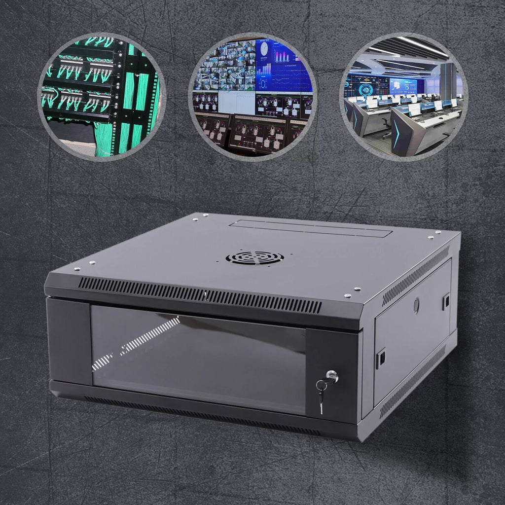 24" Deep 4U Lockable Server Rack Cabinet Q682786
