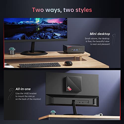 Mini Gaming PC AMD Ryzen 7 5800U 16GB DDR4 RAM 512GB SSD Wind 11 Pro 8 Cores 16 Threads Mini Computers 4K Triple Display Mini Desktop Bluetooth WiFi 6 C99856