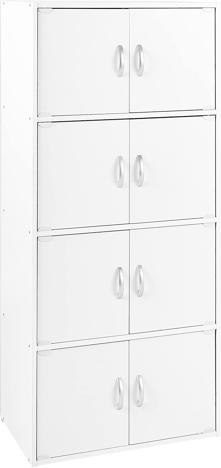 Black 8 Door Bookcase Cabinet C48044