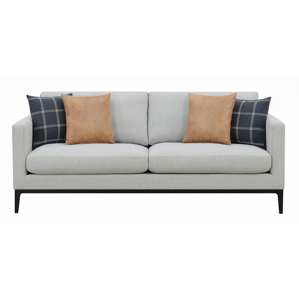 Light Gray Upholstered Fabric Sofa M30142