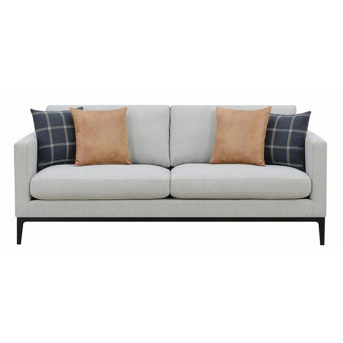 Light Gray Upholstered Fabric Sofa M30142