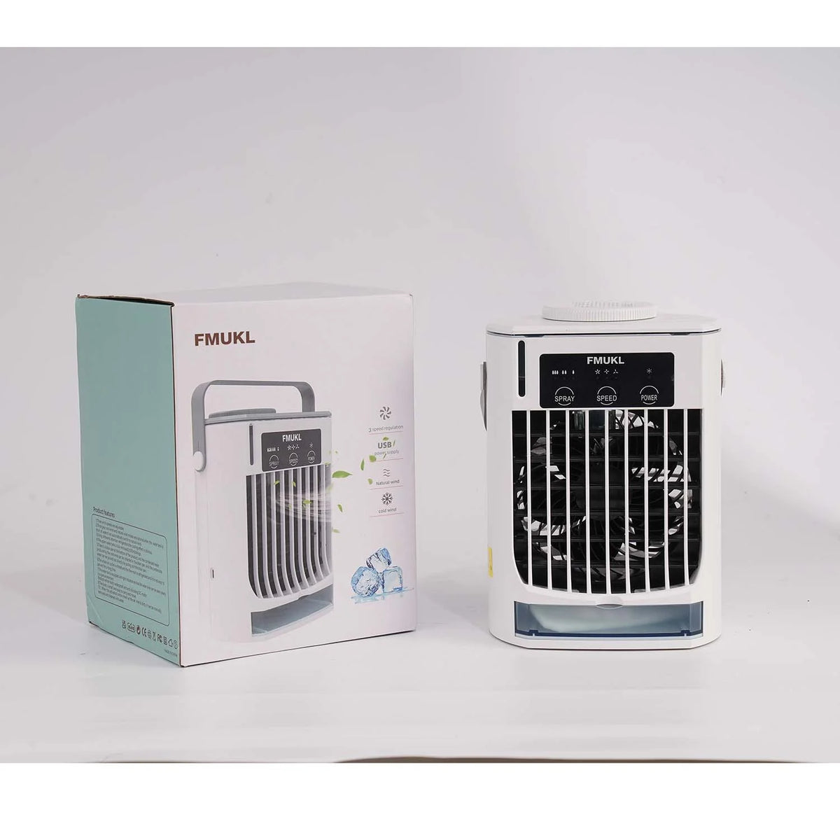 Portable Air Conditioner with Remote, 3 Speeds, USB Powered X42887