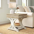 Sand Trestle End Table with Storage K236