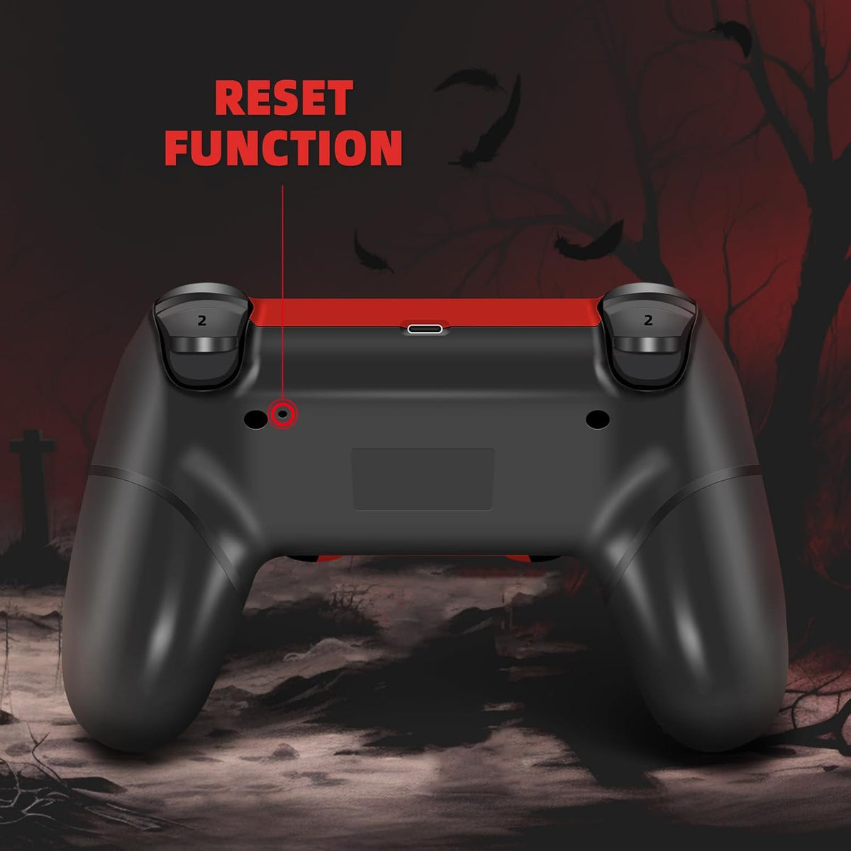 Red Cloudy Wireless Controller for PS4 E685024