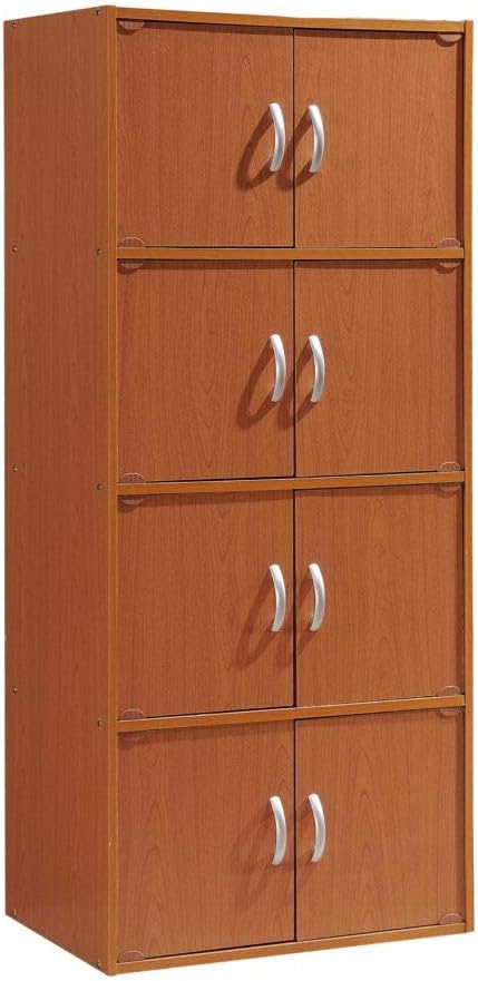 Black 8 Door Bookcase Cabinet C48044