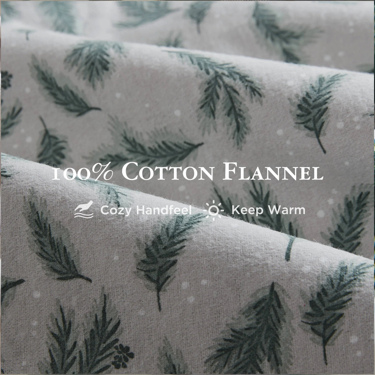 King 100% Cotton Flannel Printed Sheet Set X7681