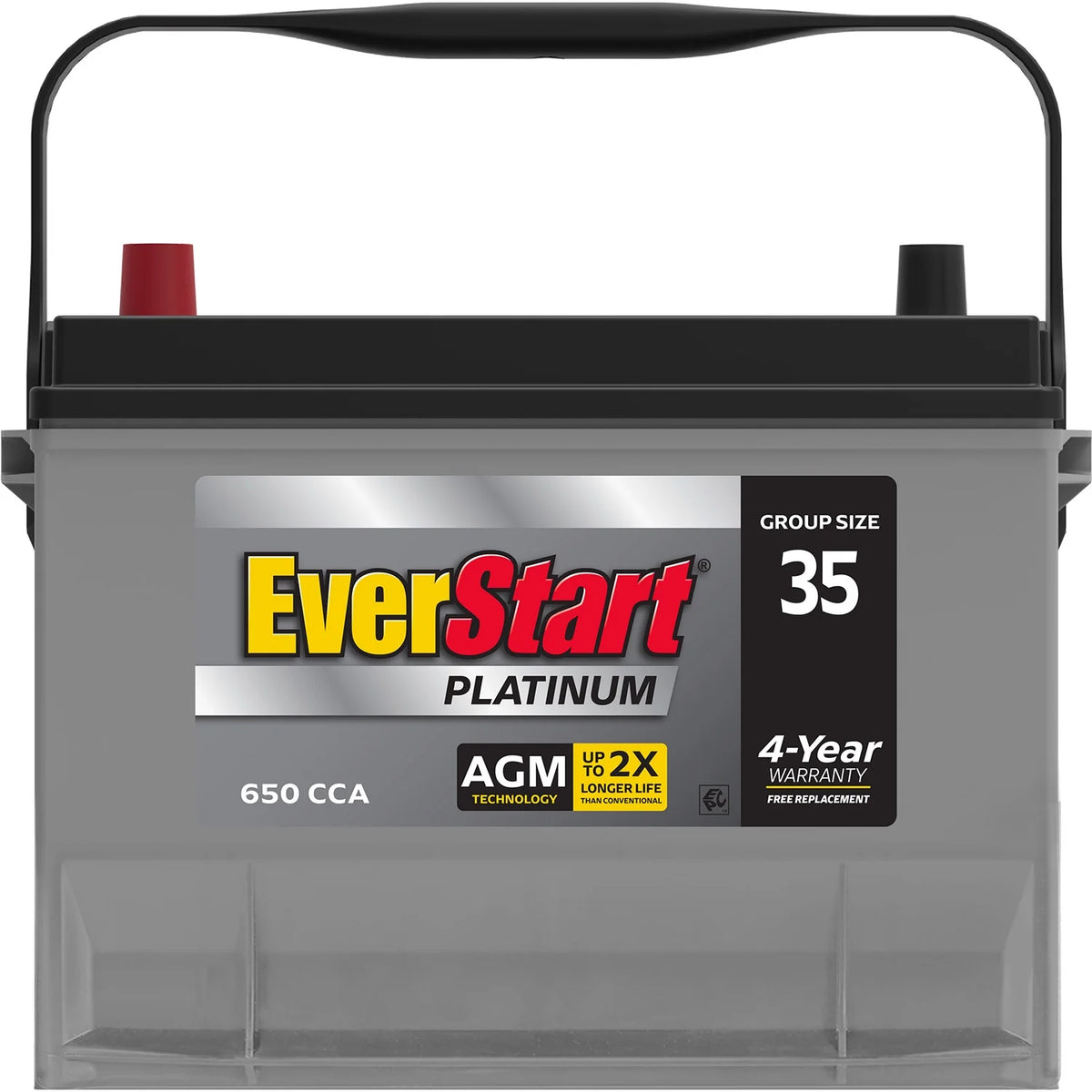 Platinum AGM Automotive Battery Group Size 35 12 Volt 650 CCA H577988