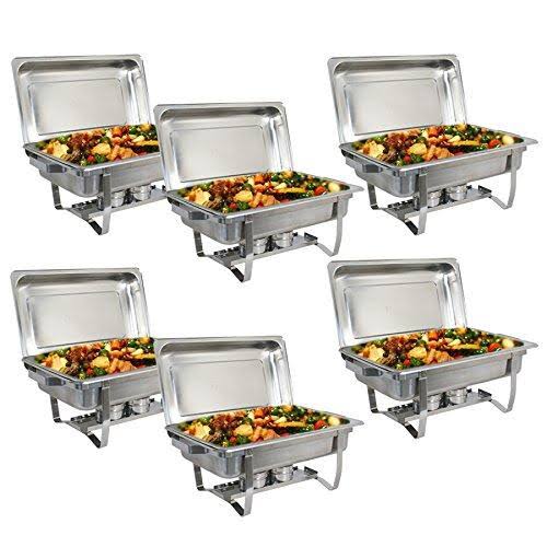 Stainless Steel Chafing Dish 8 Quart Buffet Warmer Tray Kit M632686