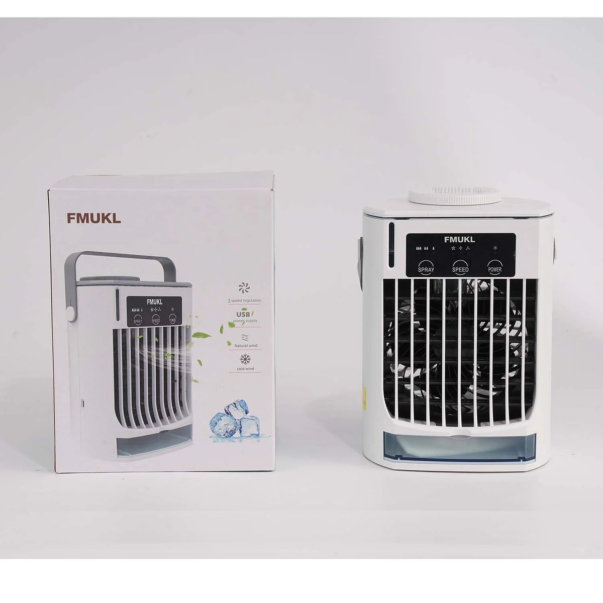 Portable Air Conditioner with Remote, 3 Speeds, USB Powered X42887