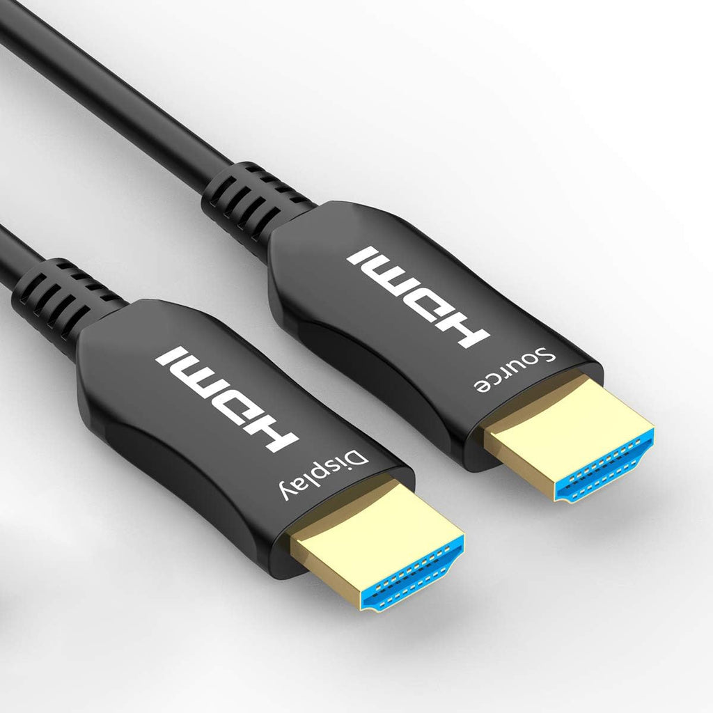 Fiber Optic HDMI 2.0b Cable 50ft 4K 60Hz Nylon Braided N92762