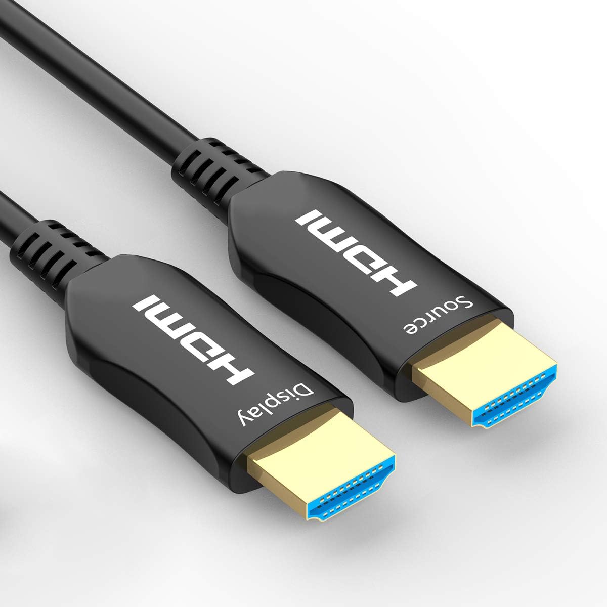 Fiber Optic HDMI 2.0b Cable 50ft 4K 60Hz Nylon Braided N92762