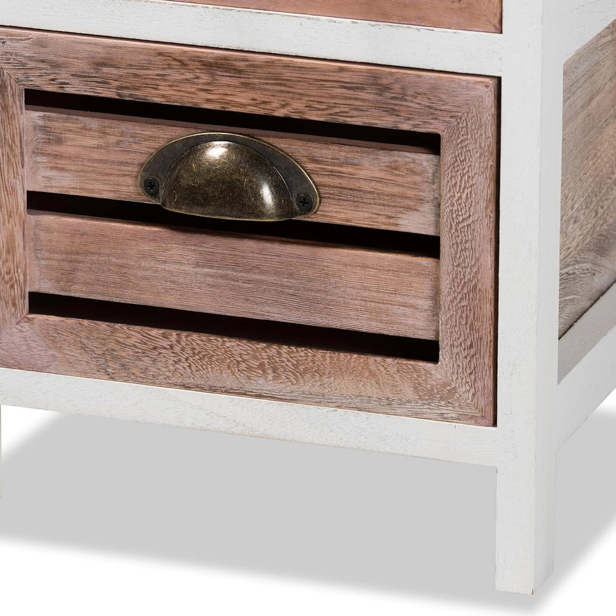 White/Oak Brown Shelving and Cabinets R5454