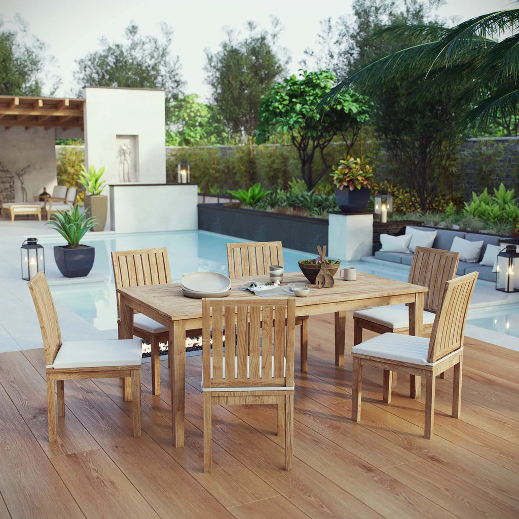 7 Piece Teak Outdoor Dining Set Q97736