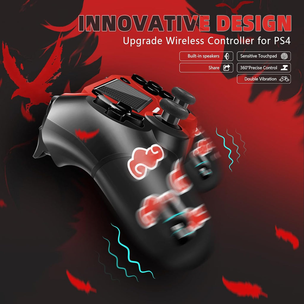 Red Cloudy Wireless Controller for PS4 E685024