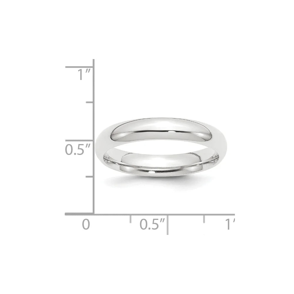 Platinum 4mm Comfort-Fit Wedding Band Size: 6 D969161