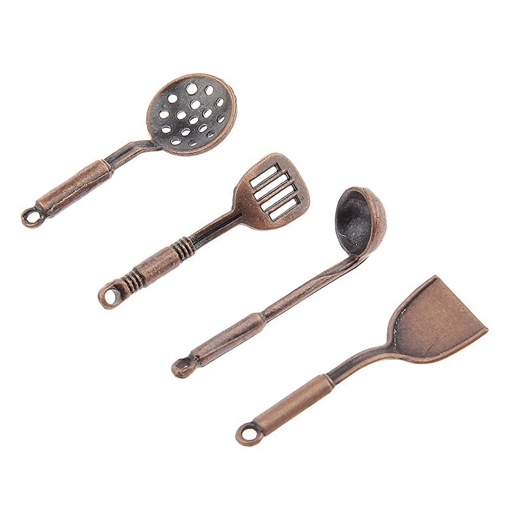 5pcs 1:12 Dolls House Miniature Metal Kitchenware Kitchen Accessories E7012