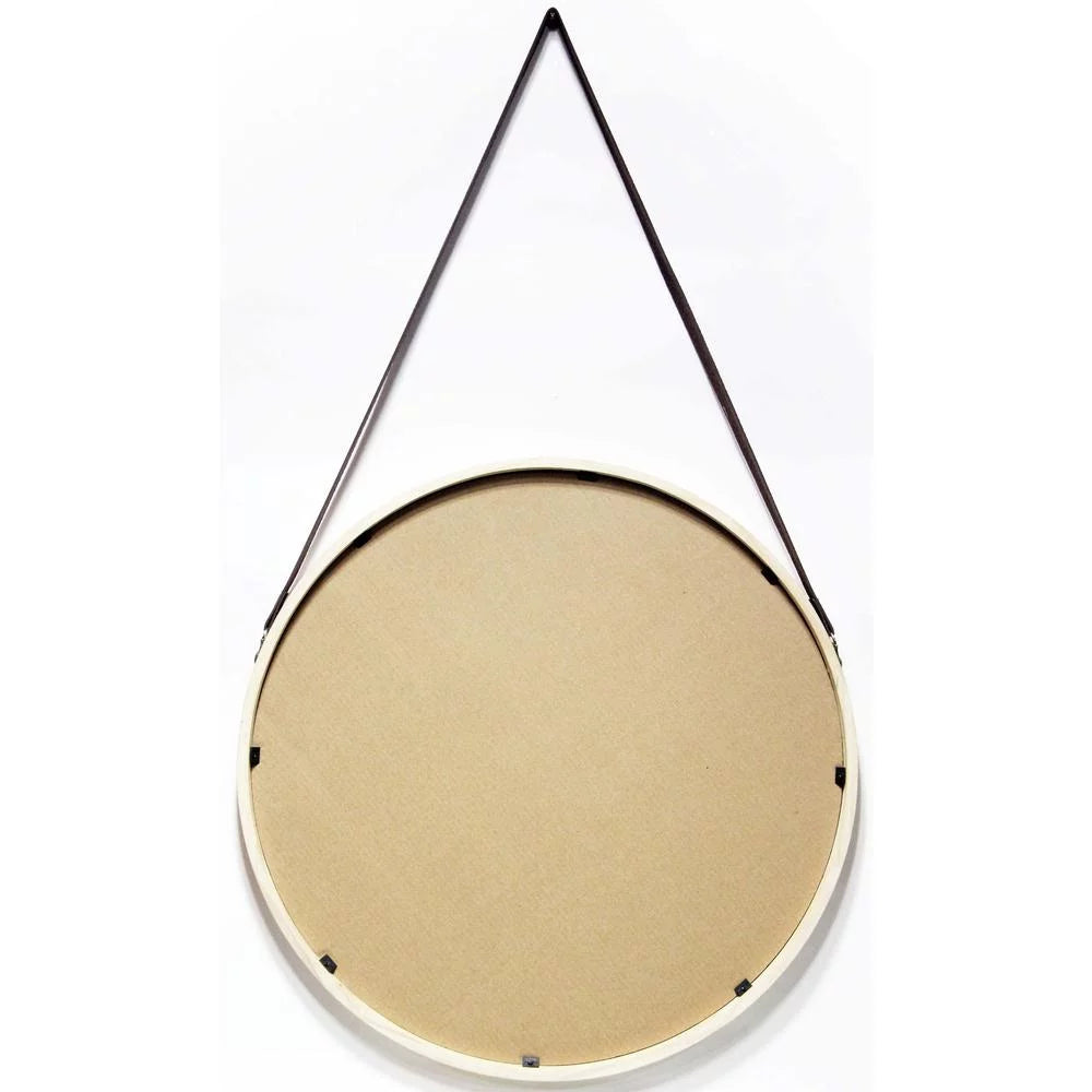 Brown Round 18-inch Wall Mirror T979943