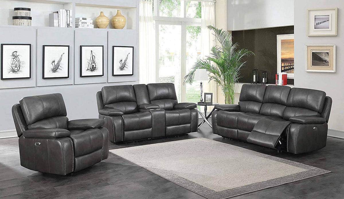 Charcoal Power Sofa U2524