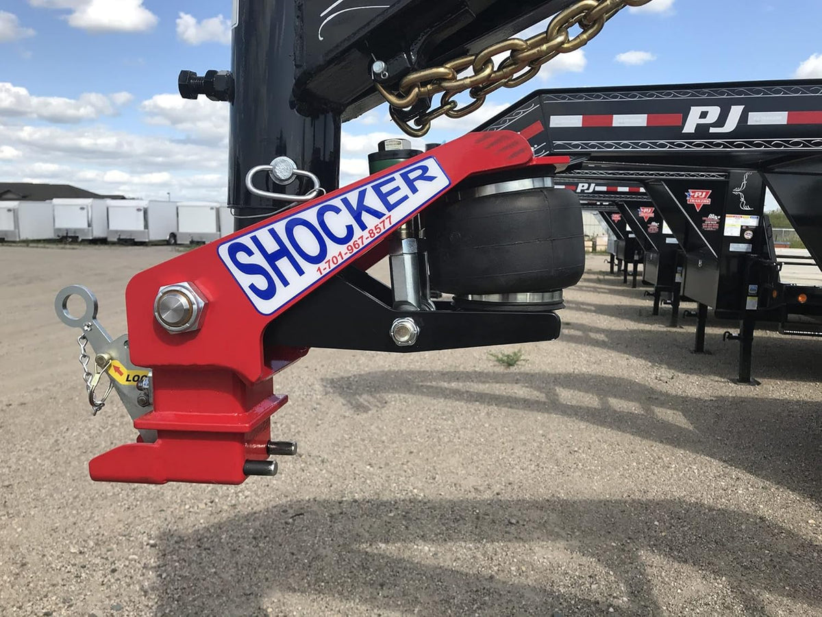 Gooseneck Air Hitch & Coupler, Round 3-15/16" Angled Pin 30K Coupler 9" Offset I736553