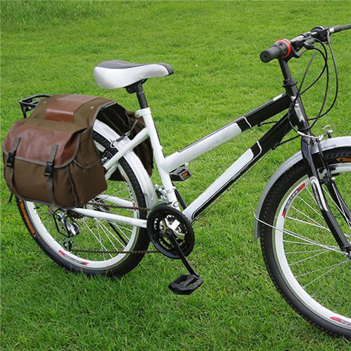 Waterproof Canvas Motorbike Saddle Bag T95688