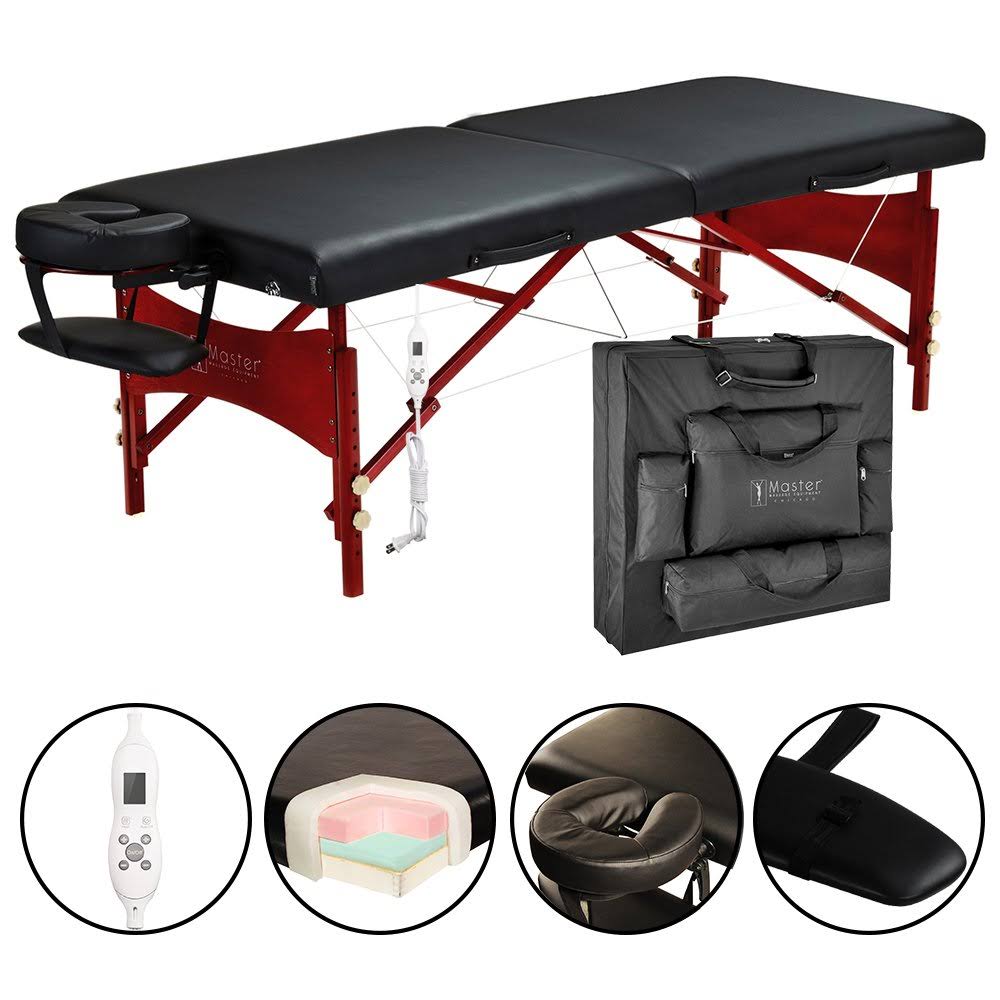 30" Portable Massage Table with Adjustable Heating System R17391