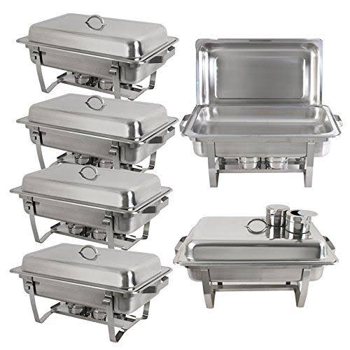 Stainless Steel Chafing Dish 8 Quart Buffet Warmer Tray Kit M632686