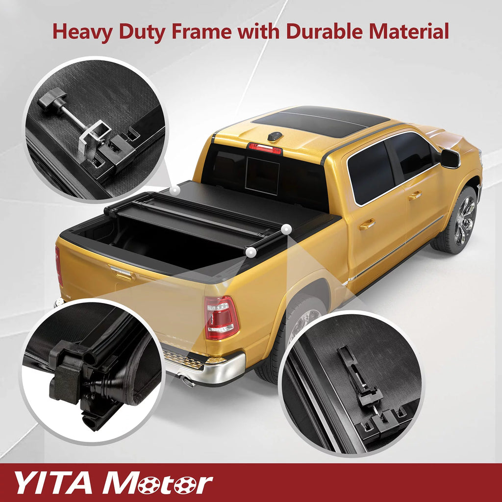 Soft Tri-fold Truck Tonneau Cover 5.8 ft Bed M652
