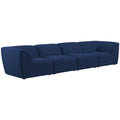 Navy Linen Textured Modular Sofa P120