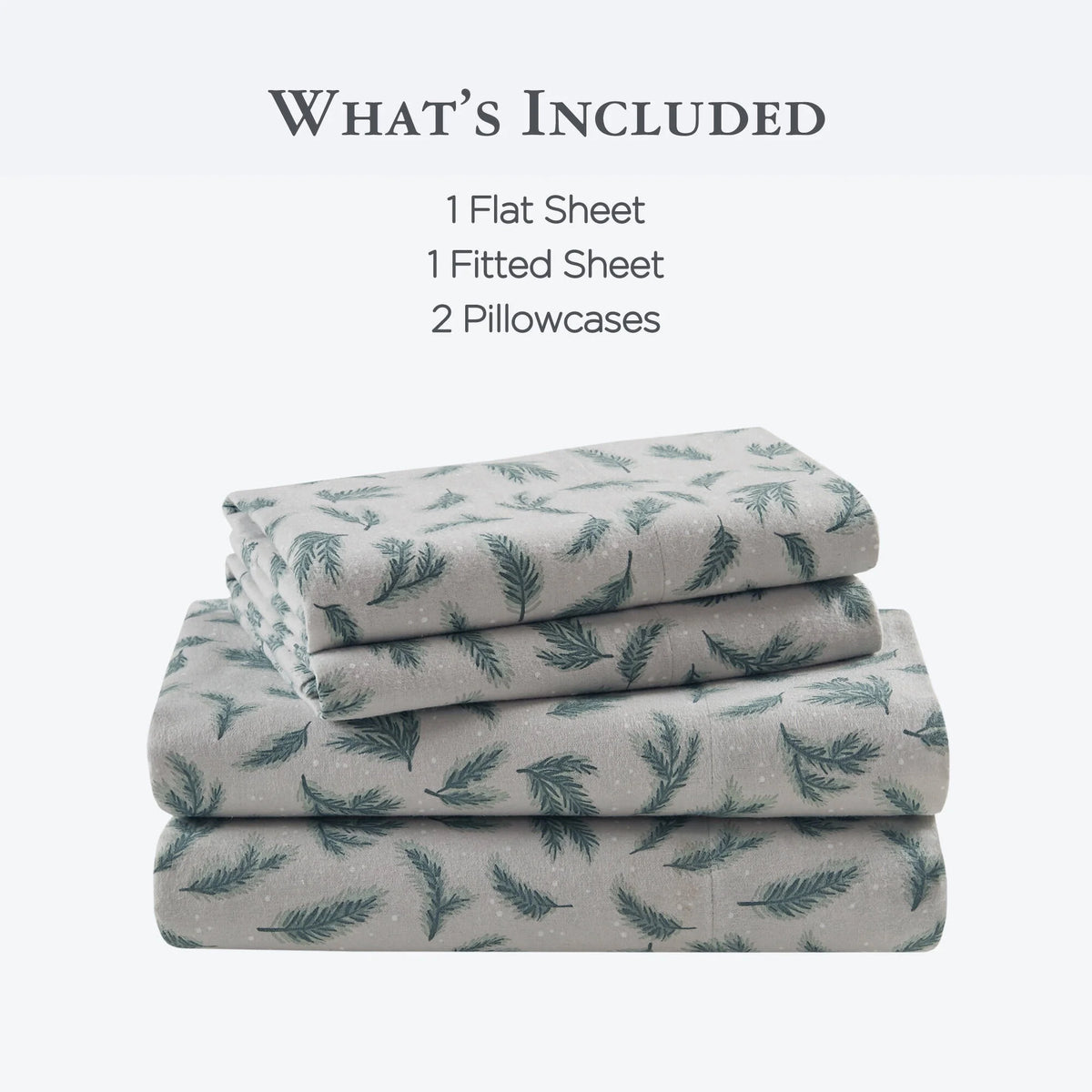 King 100% Cotton Flannel Printed Sheet Set X7681