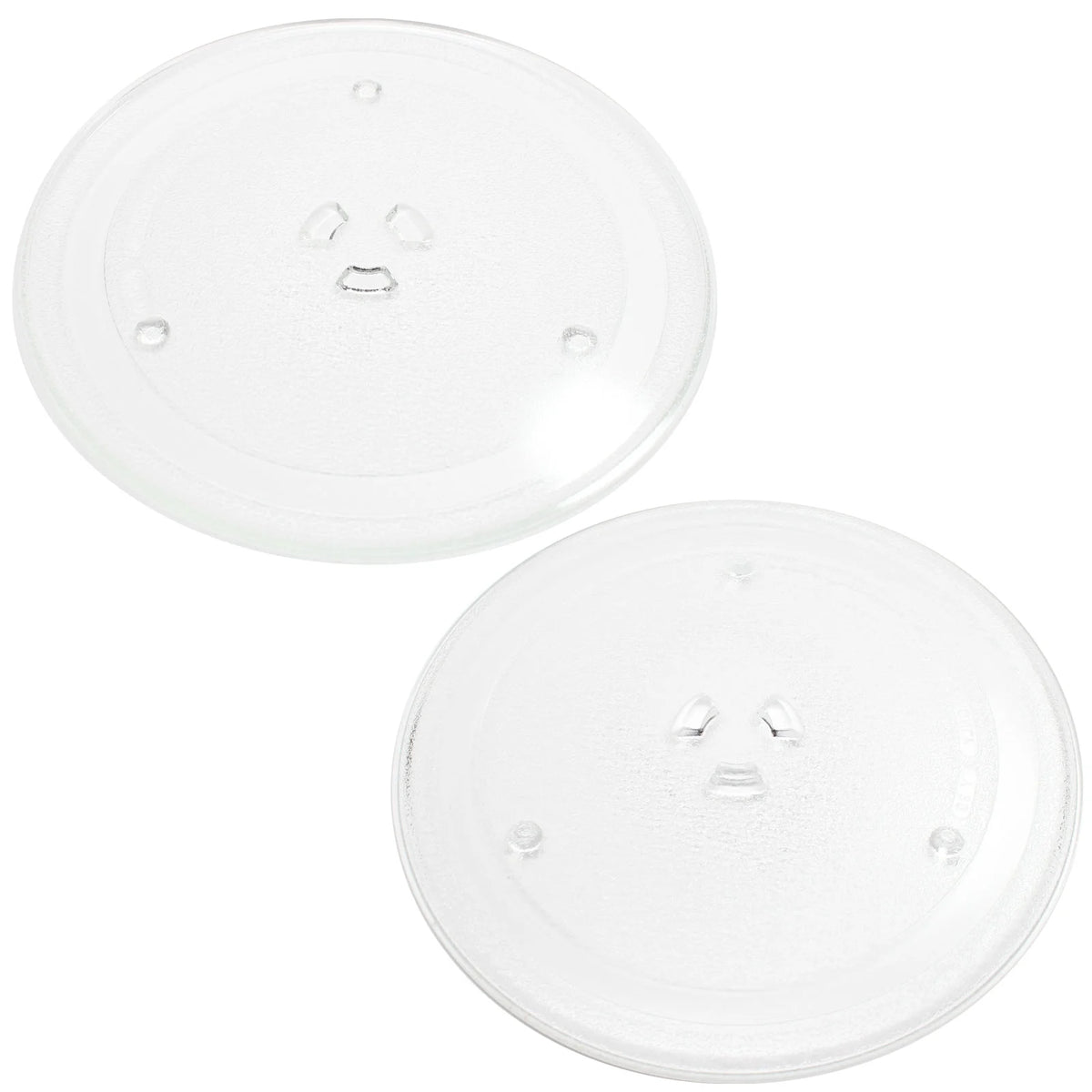 2-Pack Replacement Microwave Glass Turntable Tray 10" U39175