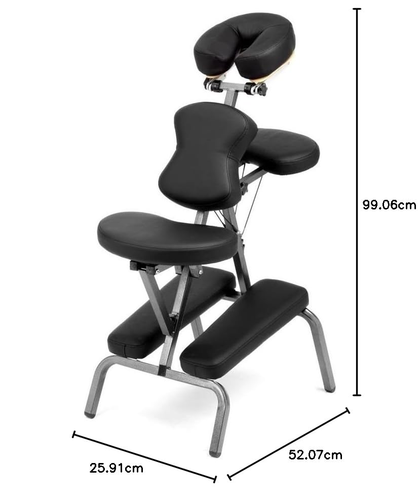 Beige Portable Folding Massage Chair with Carry Case K860