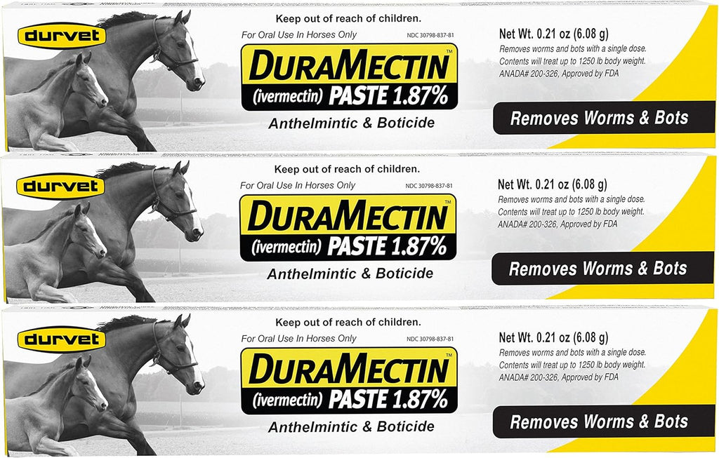 3 Tubes Equine Wormer Paste F8384