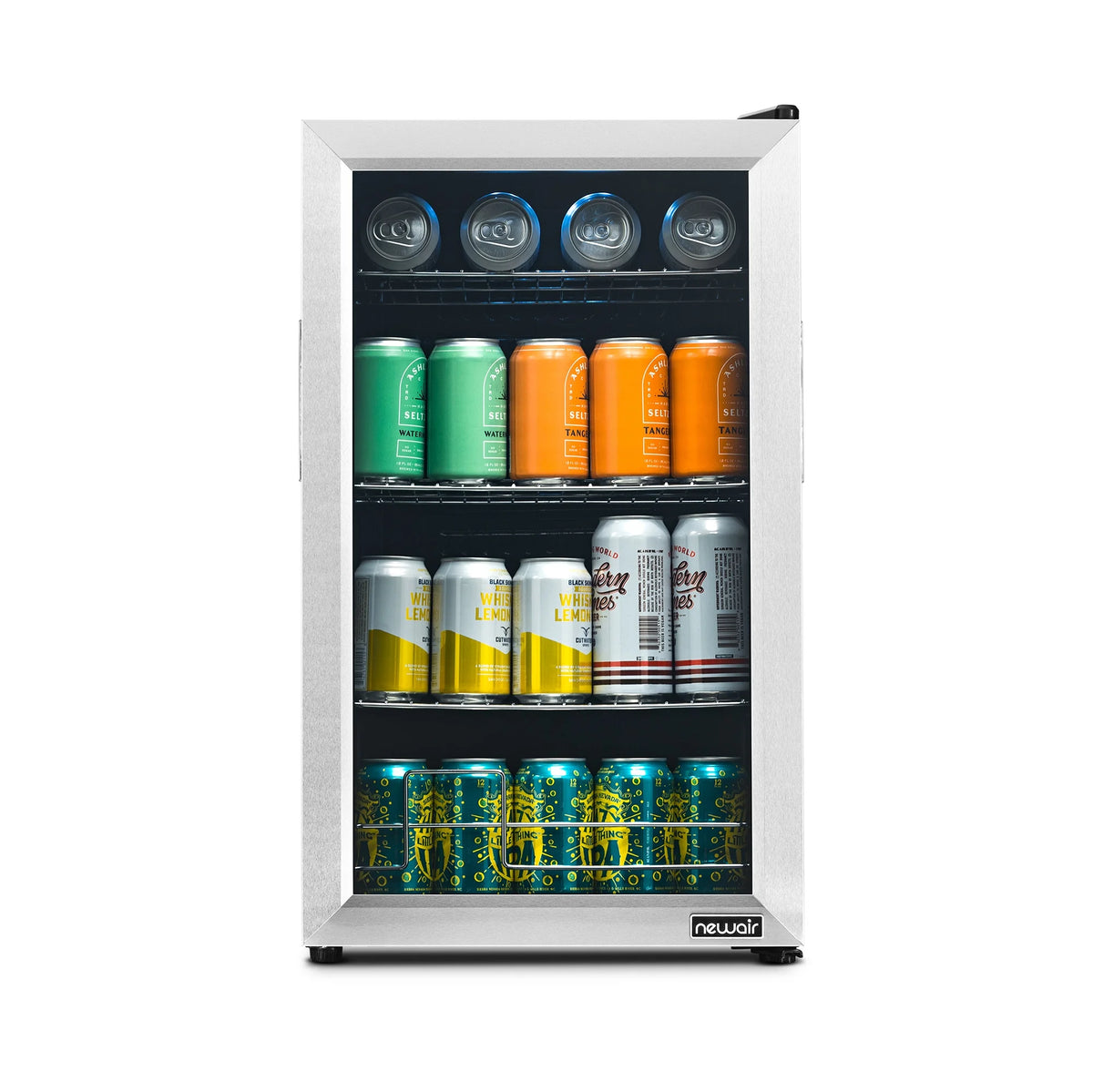 100 Can Stainless Steel Beverage Refrigerator Q9596