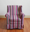 Striped Wingback Chair S303594