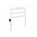 White Wooden Queen Headboard W26271