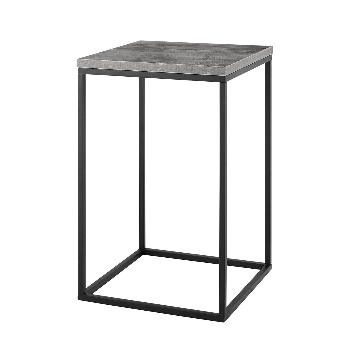 Dark Concrete Square Side Table W96279