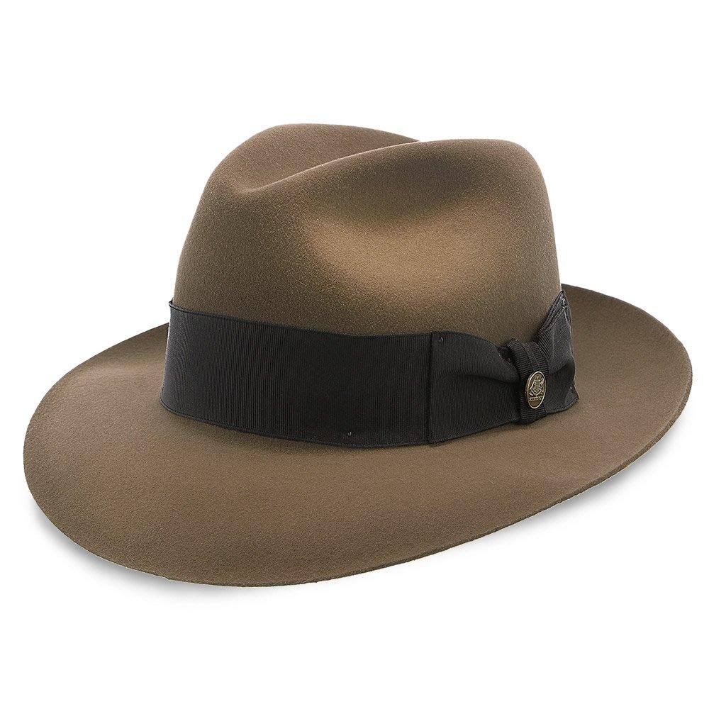 Navy Fur Felt Fedora Hat C17862