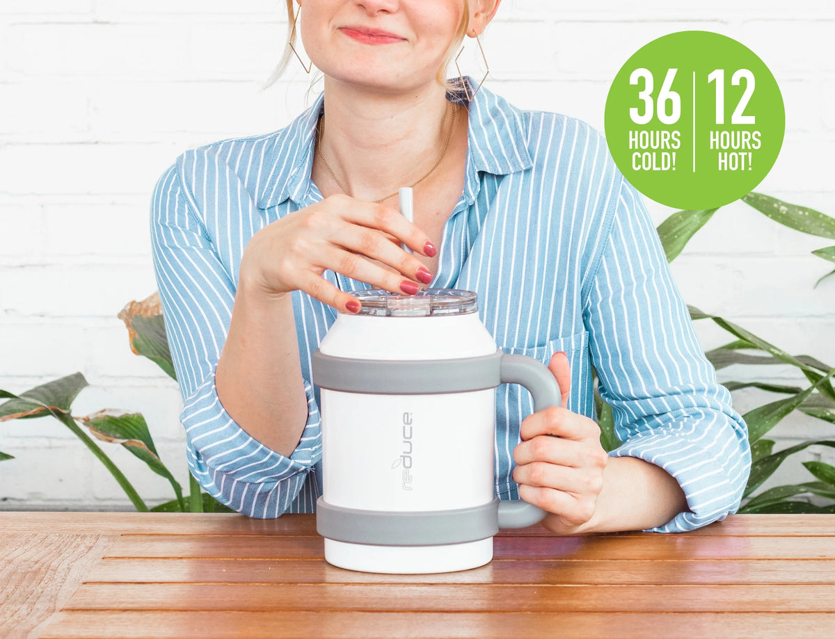 50oz Water Mug with Straw and Handle P9527