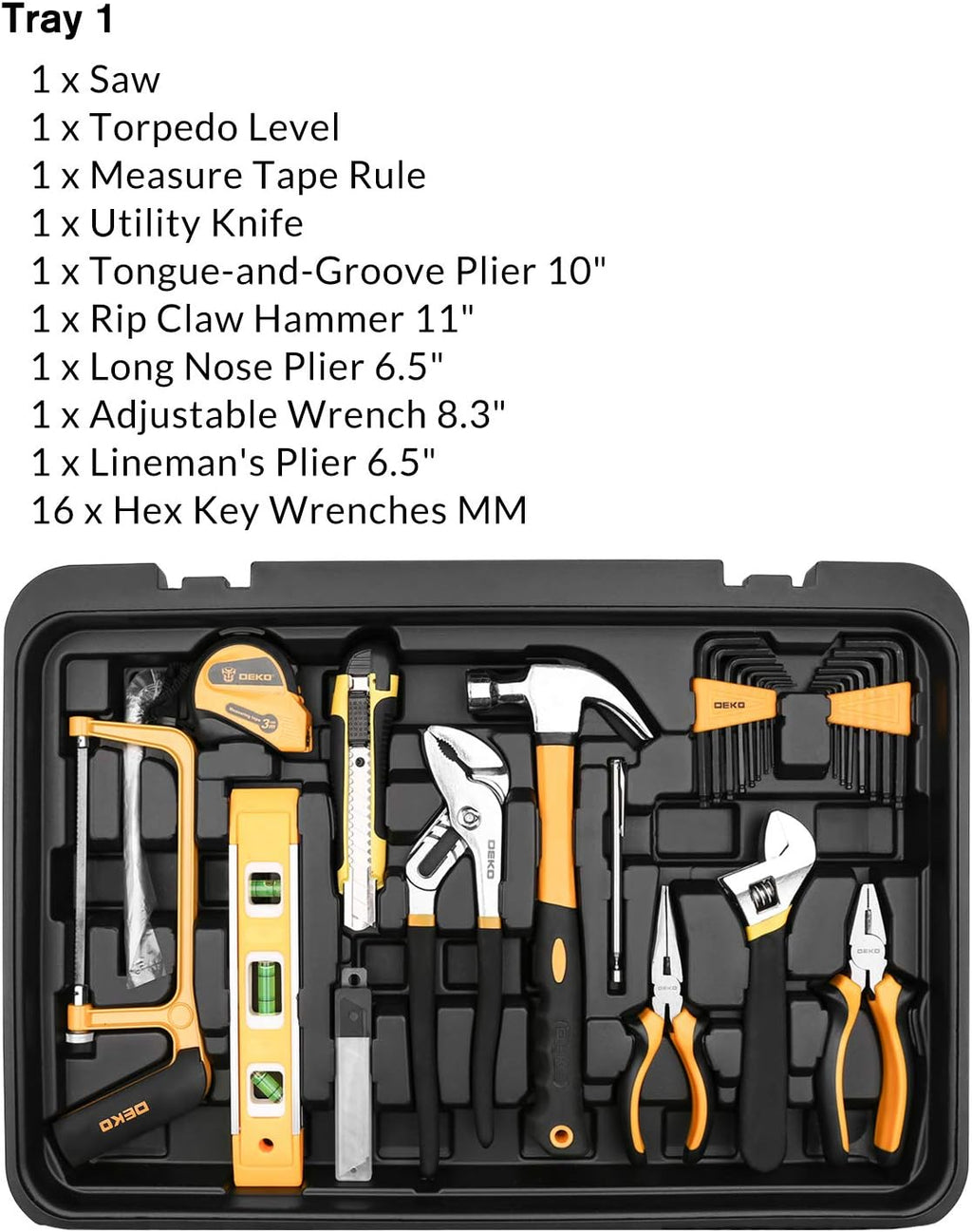 258 Piece Rolling Tool Box Socket Wrench Hand Tool Set R301260