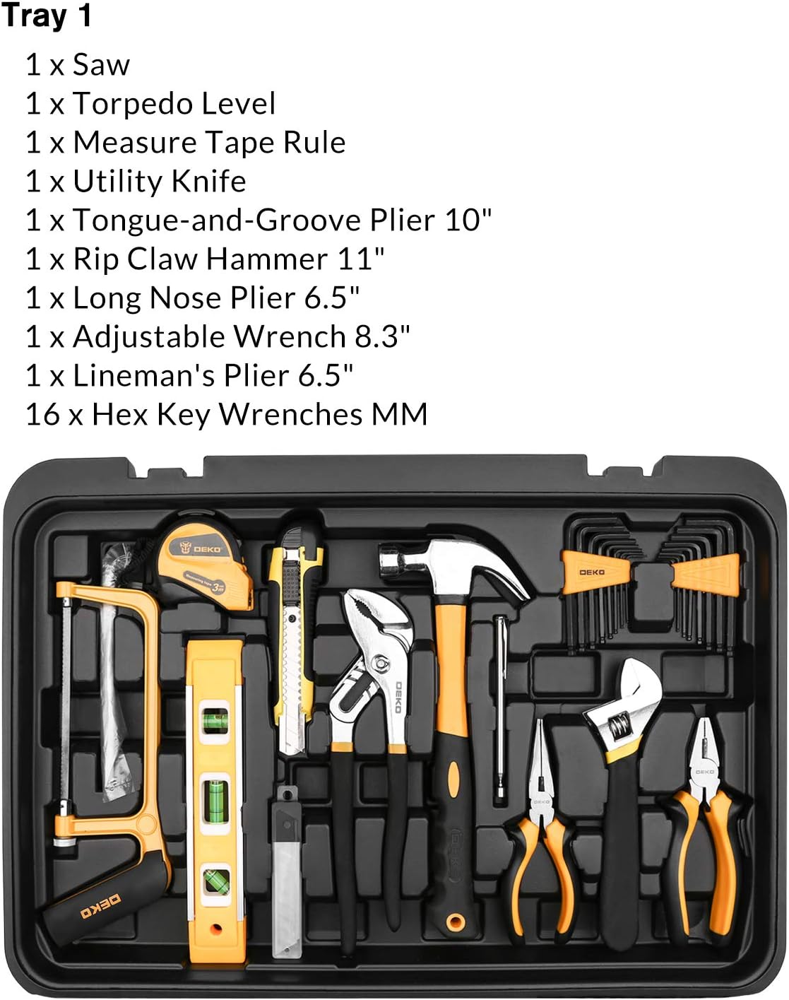 258 Piece Rolling Tool Box Socket Wrench Hand Tool Set R301260