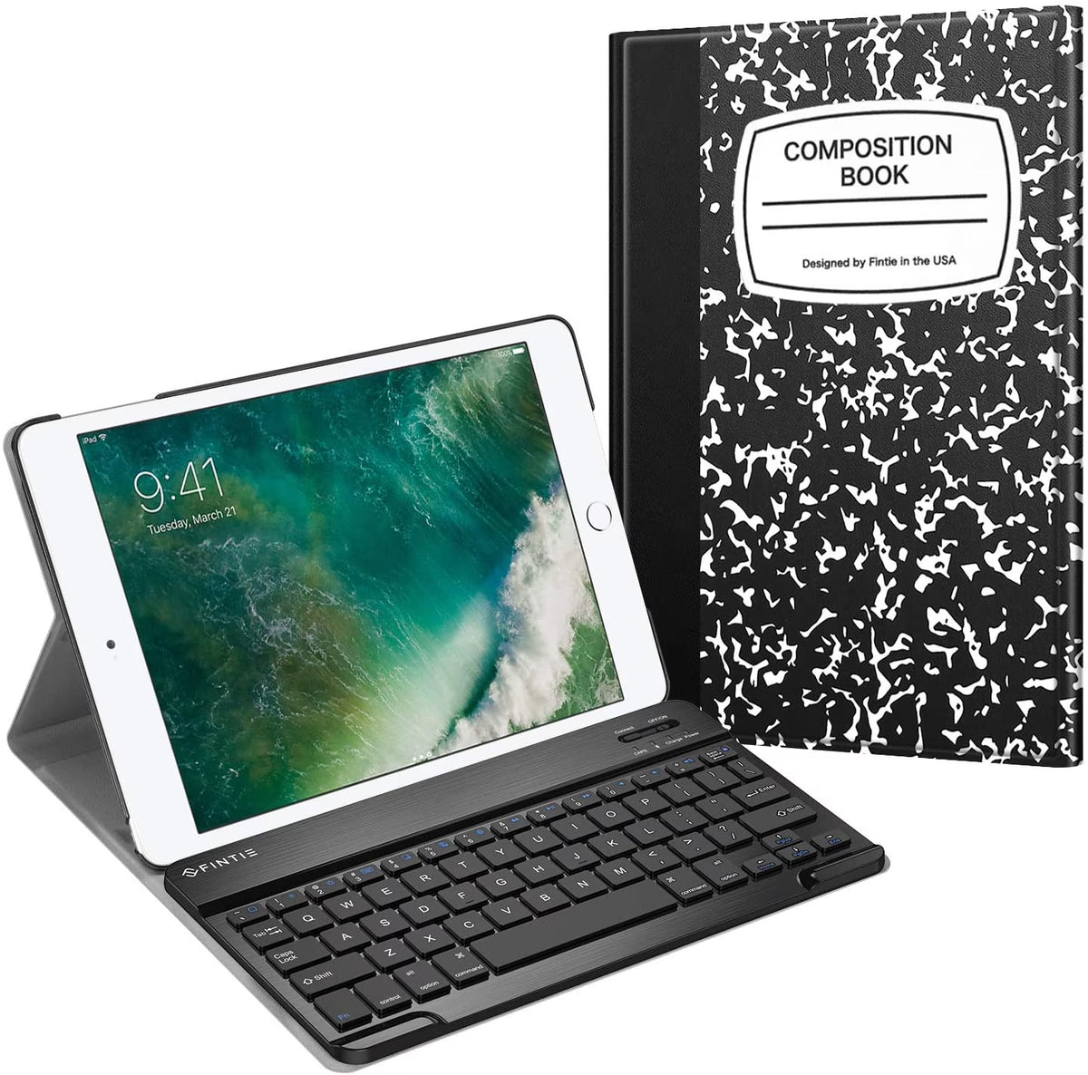 Slim Shell Stand Cover Keyboard Case for iPad 9.7 6th/5th Generation and iPad Air 2 I887