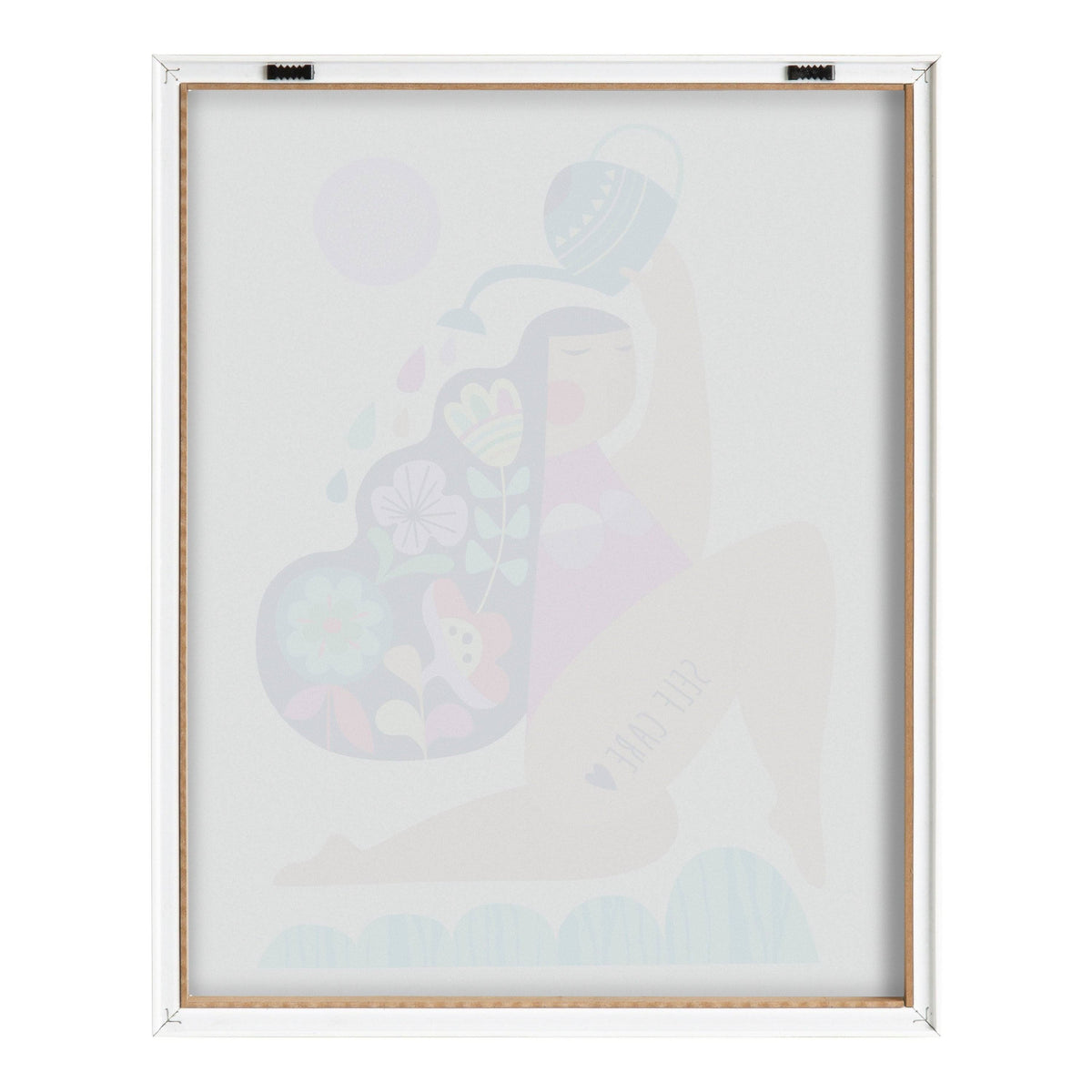 Natural Plastic Framed Printed Glass X713929