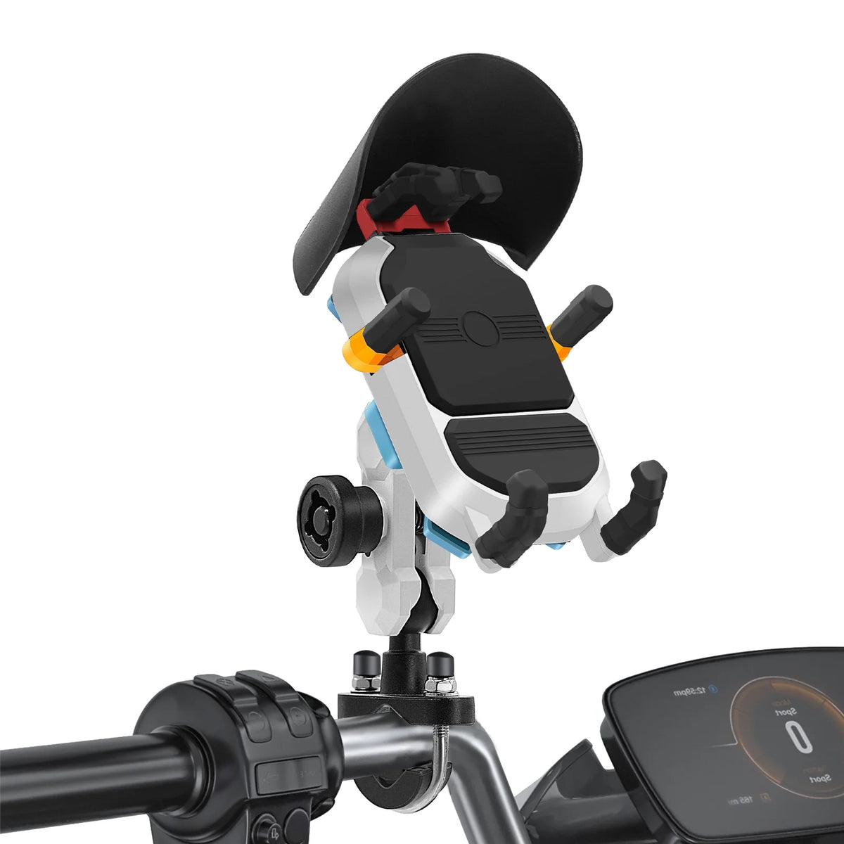Waterproof Motorcycle Phone Mount Holder with 360° Rotation Handlebar Mount V62126